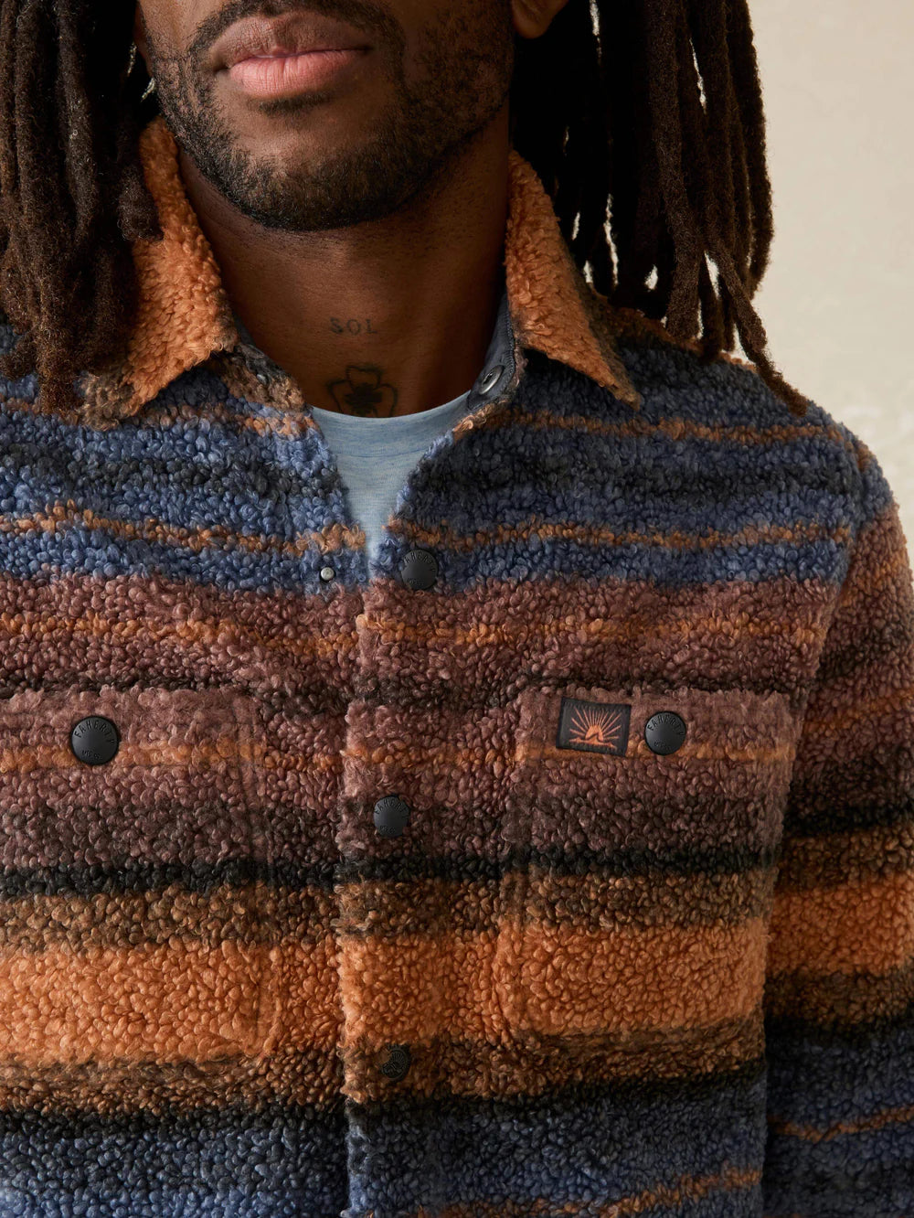 Range Fleece CPO - Autumn Horizon Stripe