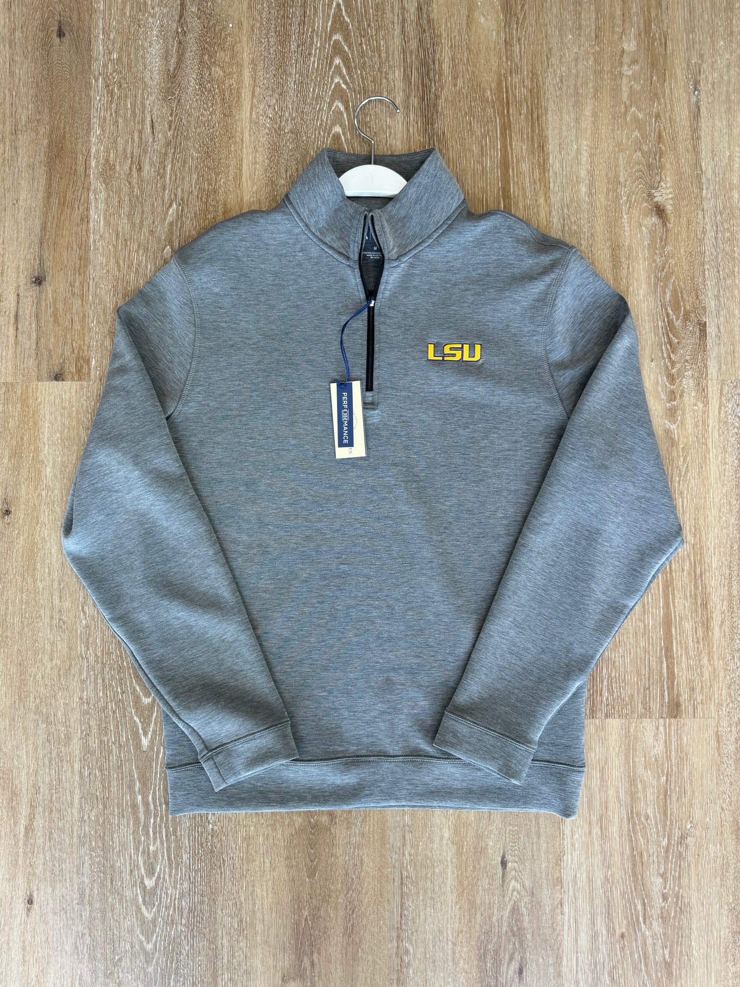 LSU Tigers Yeager Performance Pullover - Charcoal