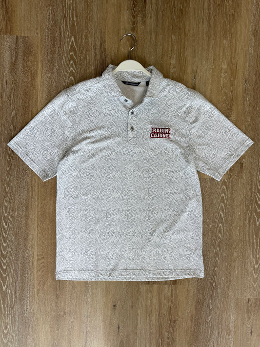 Ragin Cajuns Botanical Print Mens Polo