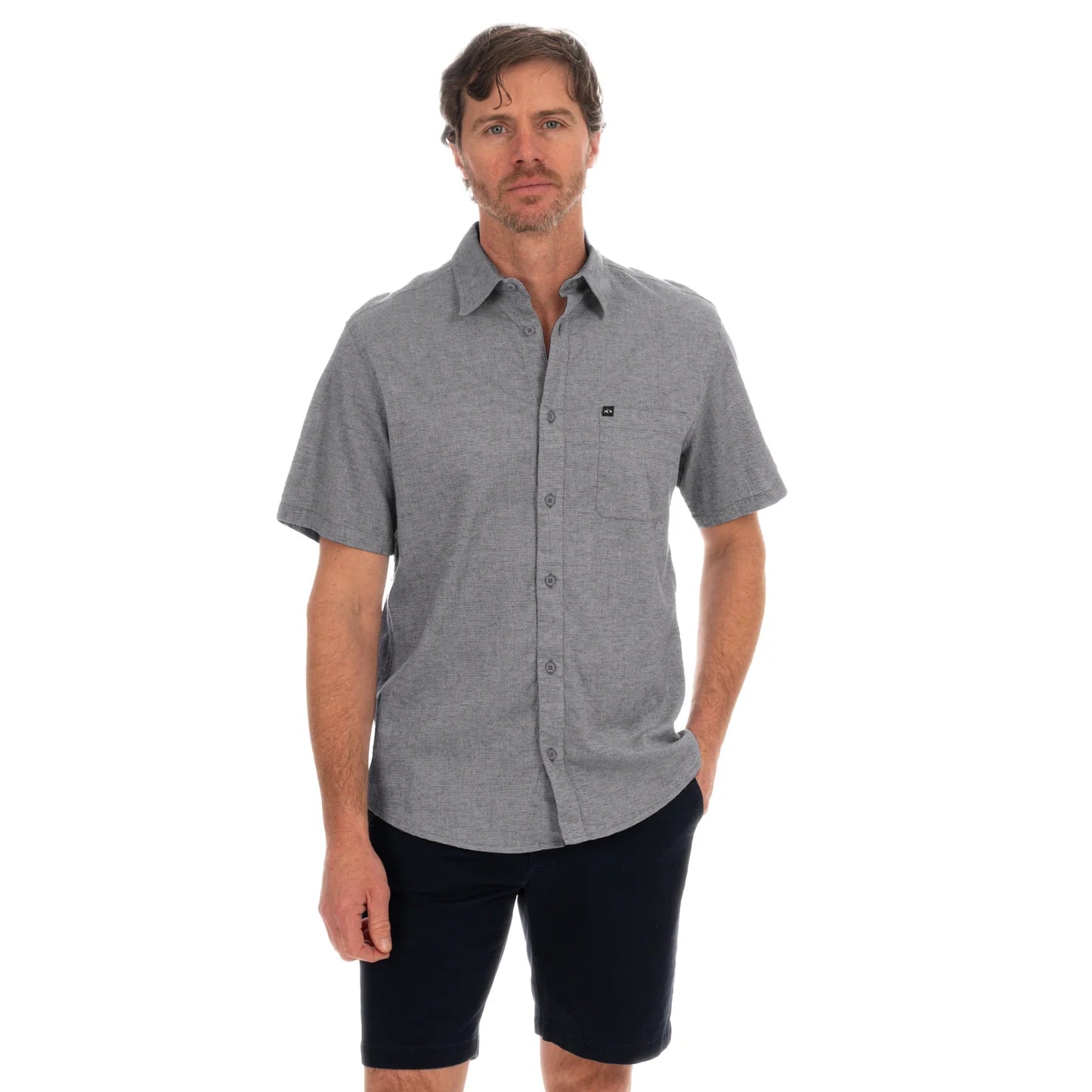 Rumfront Short Sleeve Shirt - Washed Black