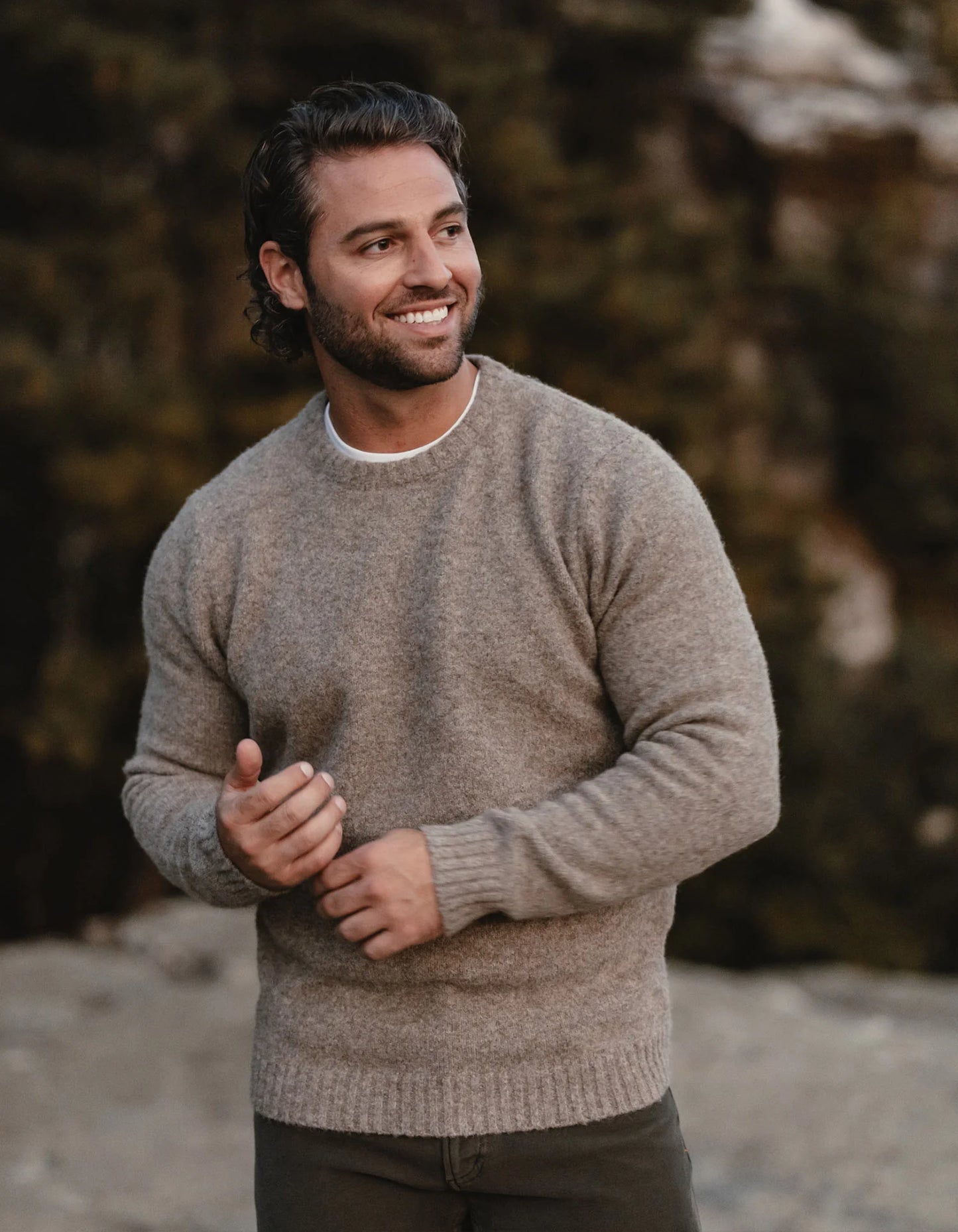 Homebound Crewneck Sweater - Toasted Chestnut