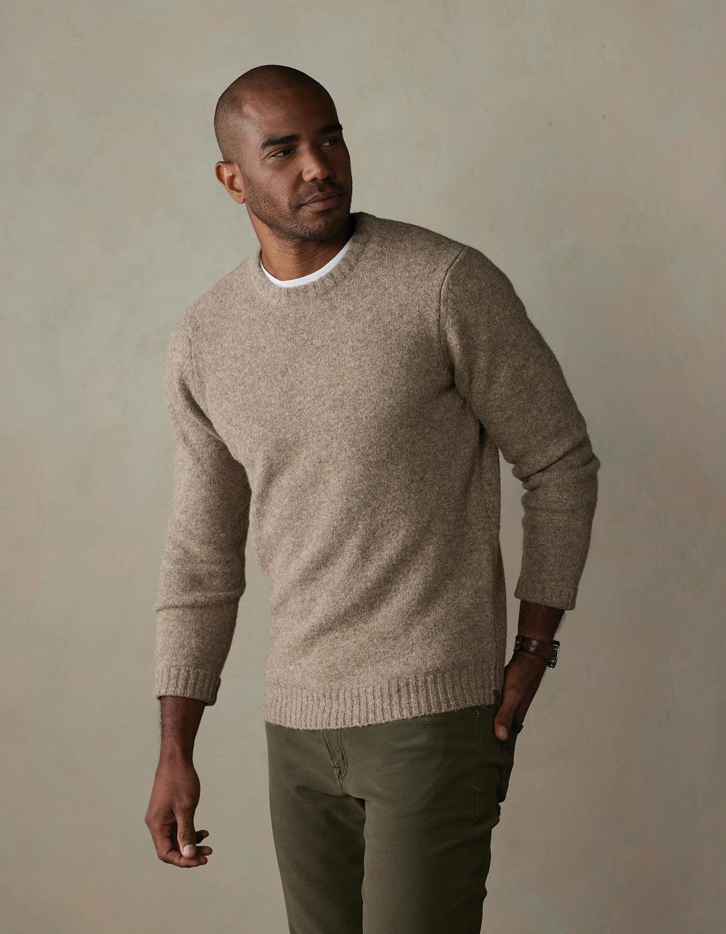 Homebound Crewneck Sweater - Toasted Chestnut