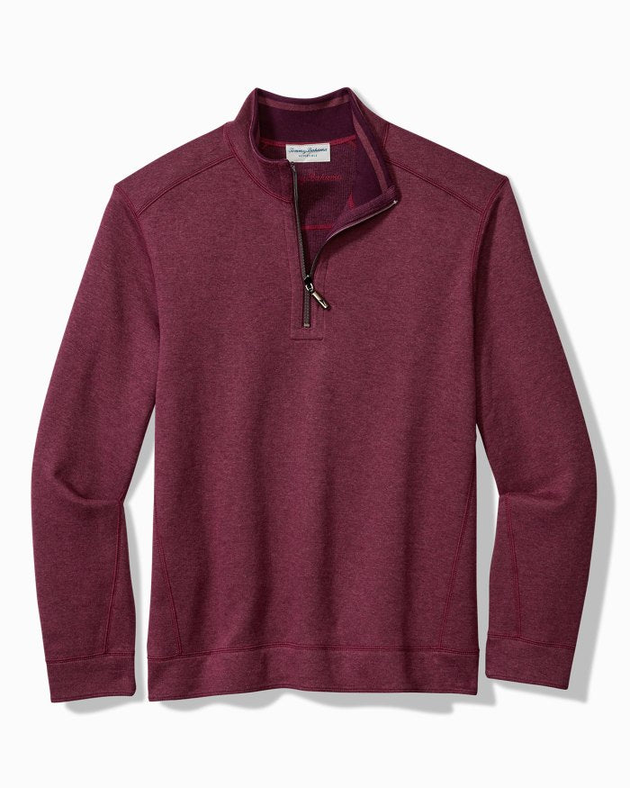 Flip Coast Half-Zip Reversible Sweatshirt - Berry