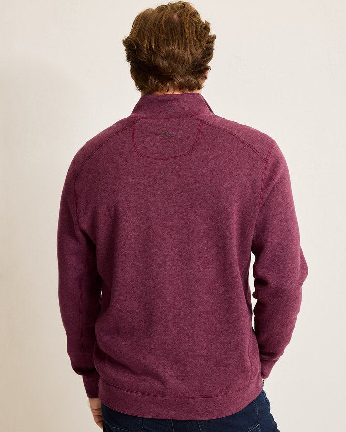 Flip Coast Half-Zip Reversible Sweatshirt - Berry