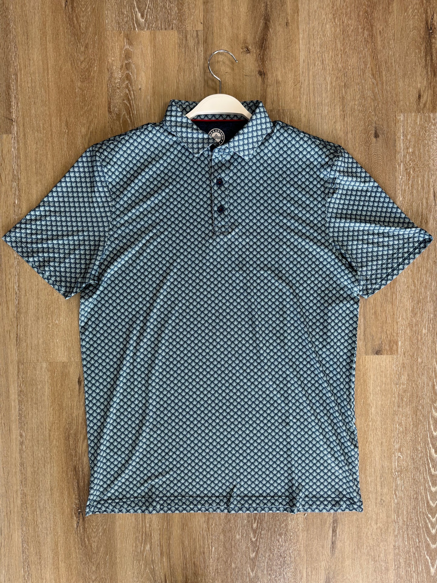 Fridley Agave Print Performance Polo - Navy