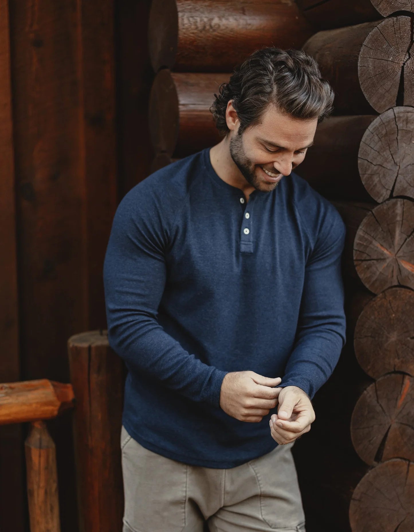 Puremeso Everyday Henley - Navy