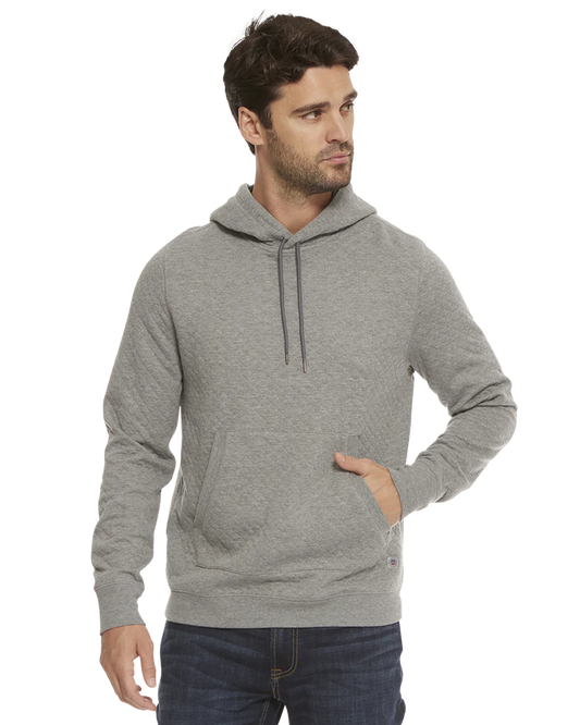 Bradner Quilted Hoodie - Grey Heather