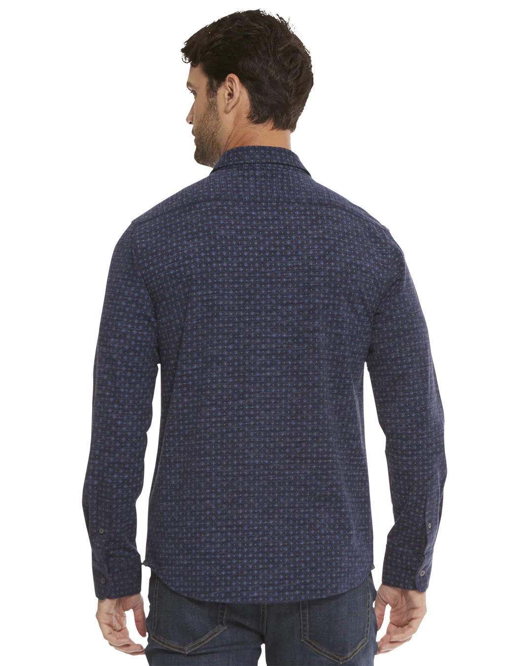 Jersey Stretch Performance Shirt - Navy Heather