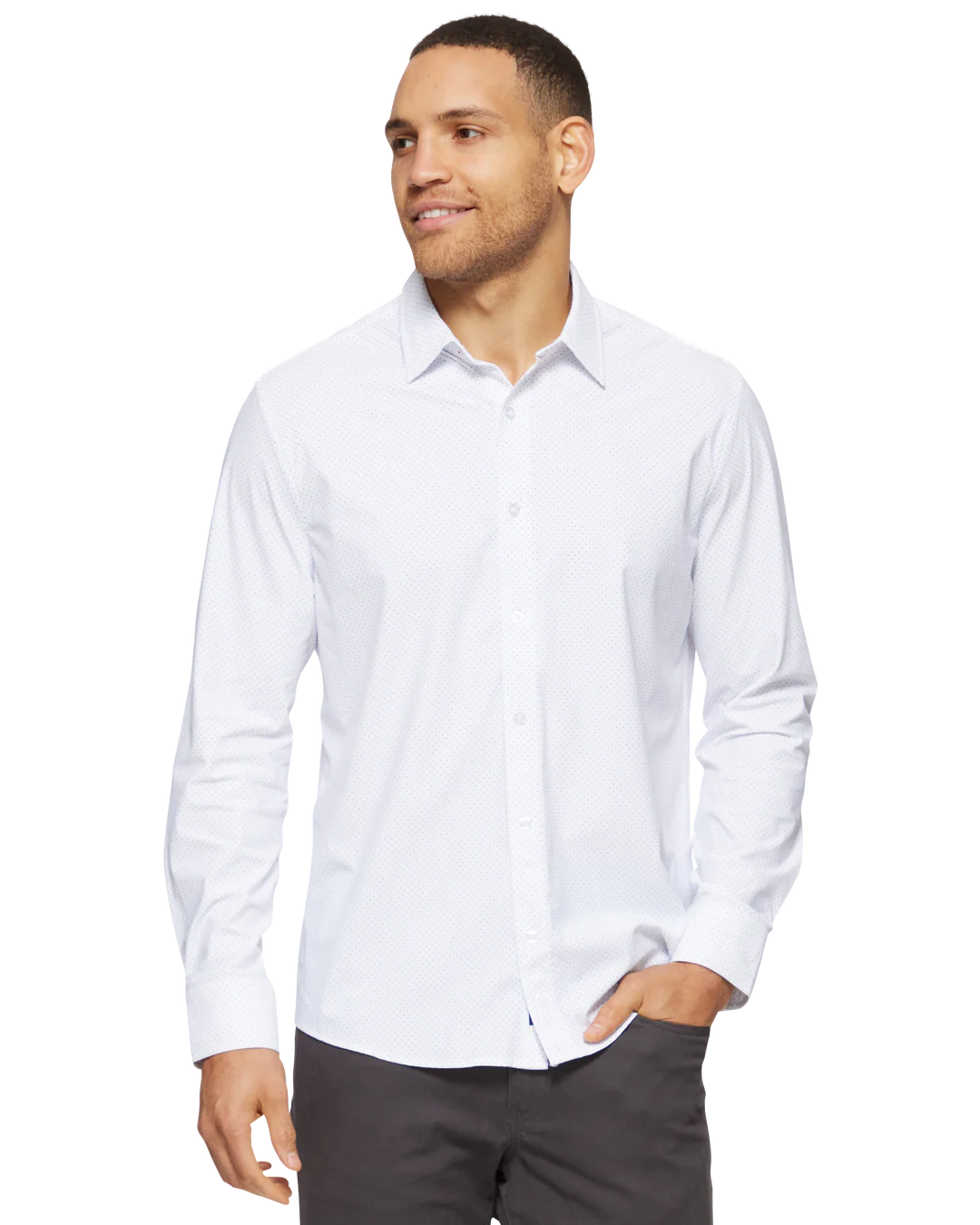 Madeflex Journey Performance Shirt - White Dot