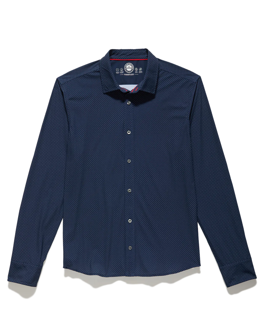 Madeflex Performance Button Down - Navy Dot