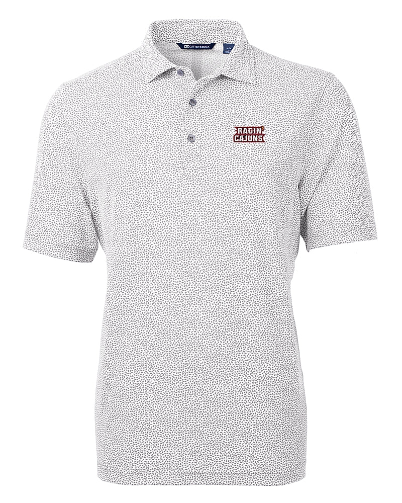 Ragin Cajuns Botanical Print Mens Polo