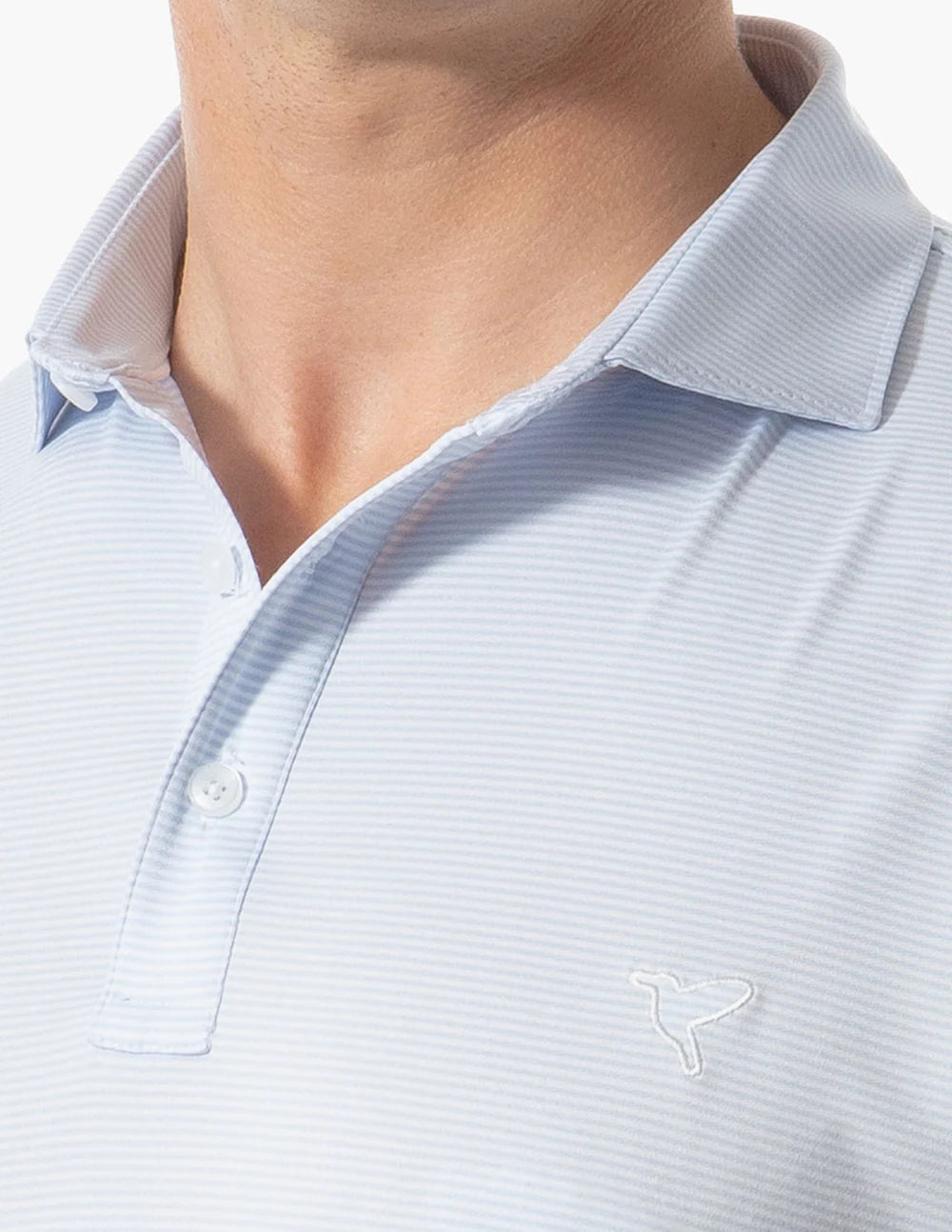 Birddogs Performance Polo - Light Blue Stripes