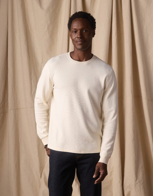 Vintage Thermal Crew - Ivory