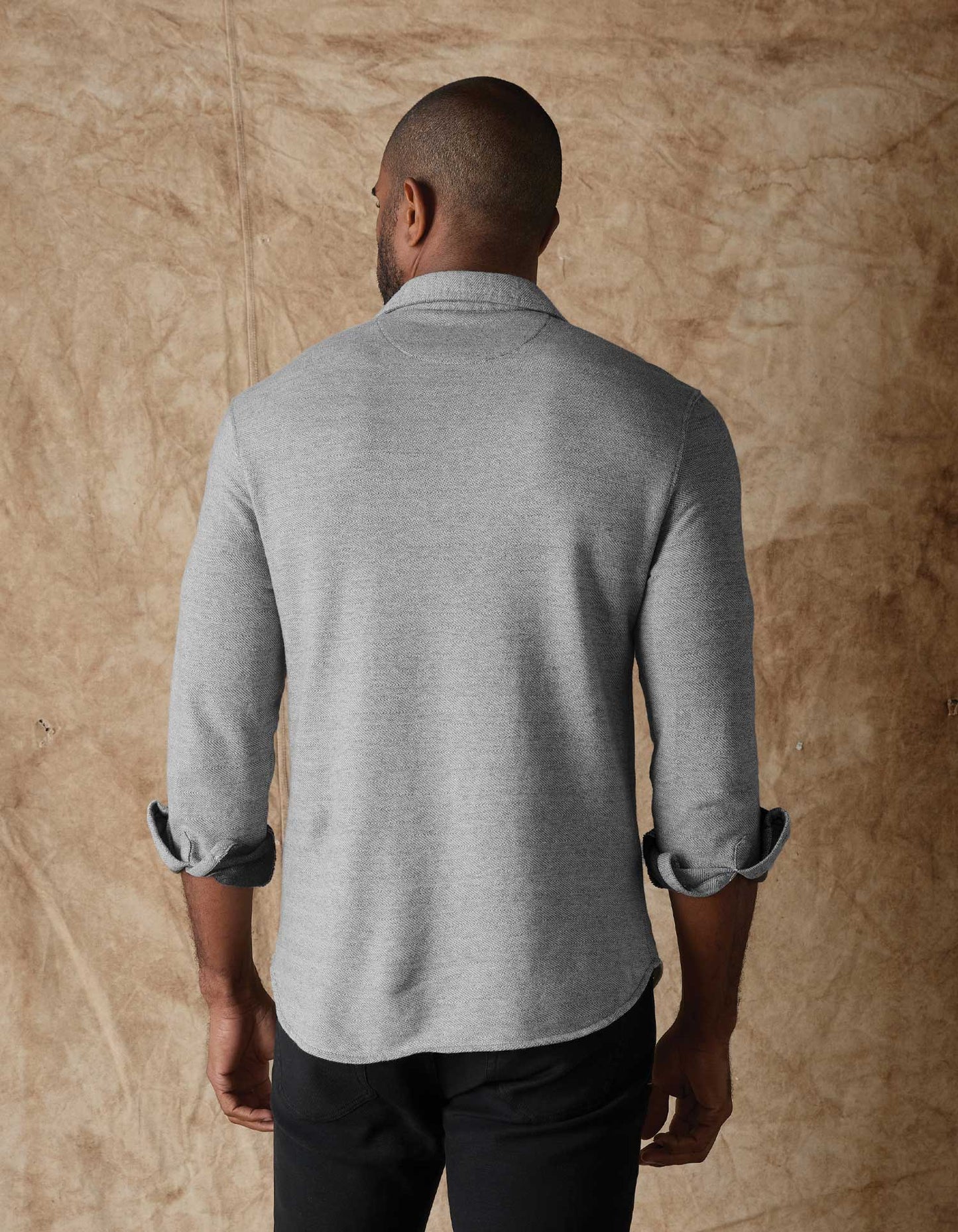Textured Knit Shirt - Graphite