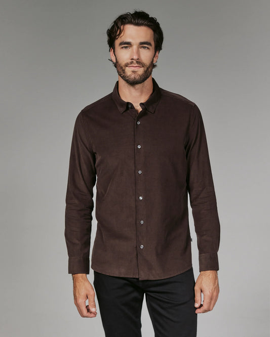 Heritage Corduroy Shirt - Bordeaux