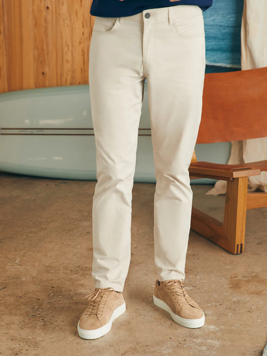 Faherty Movement Pant - Light Sand