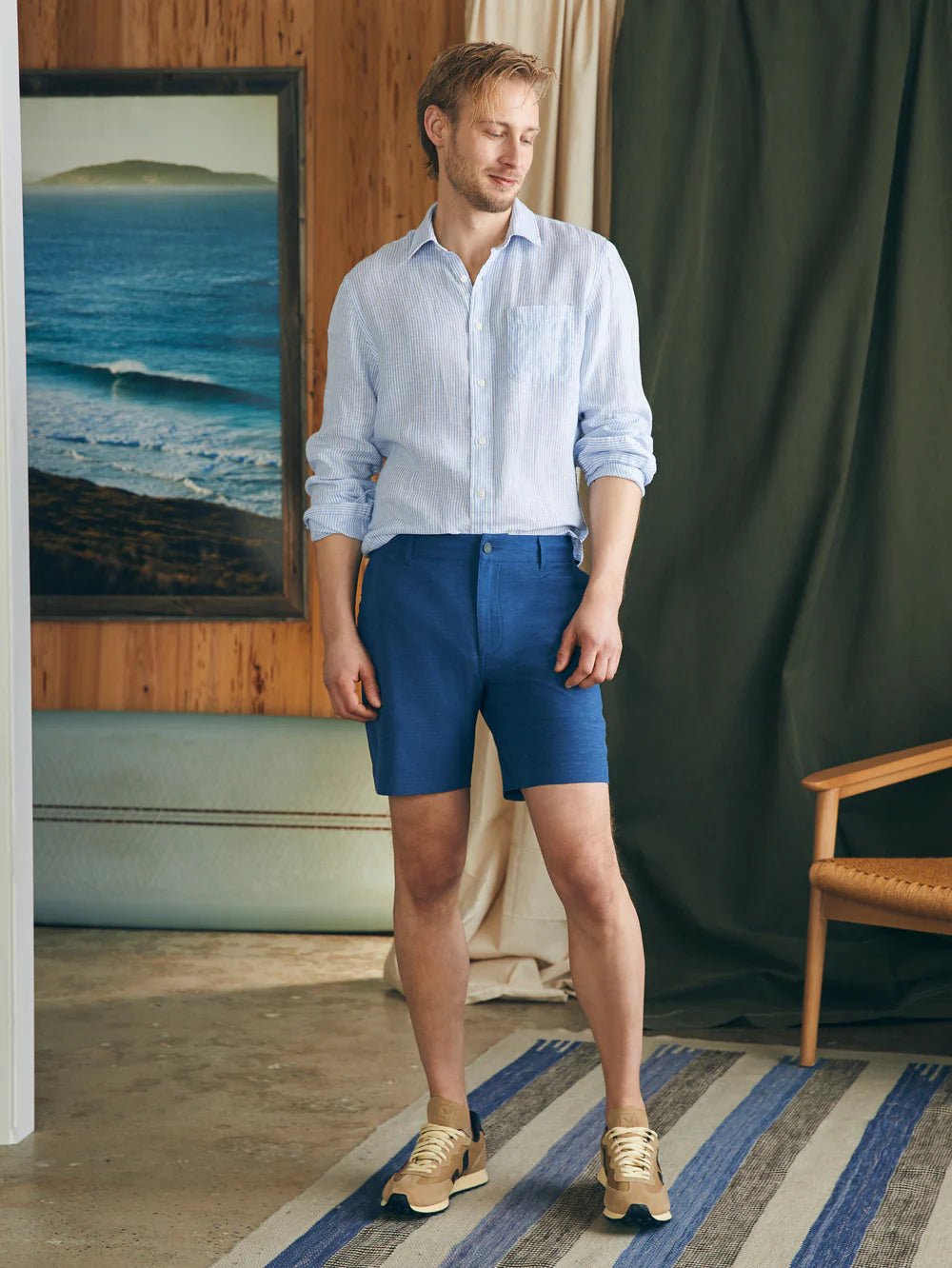 Faherty All Day Shorts - Navy