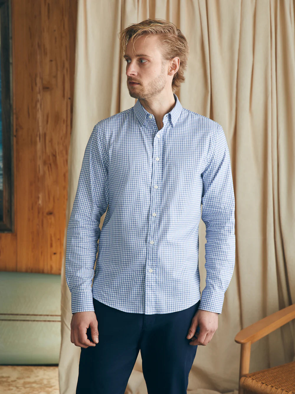 The Movement Shirt - Light Blue Gingham