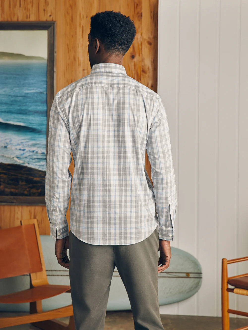 The Movement Shirt - Grey Cream Plaid