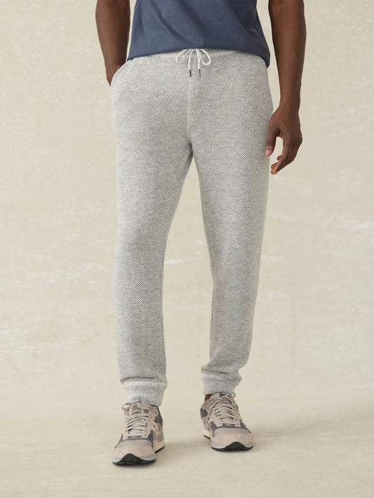 Faherty Whitewater Sweatpant - Grey Shell Loop