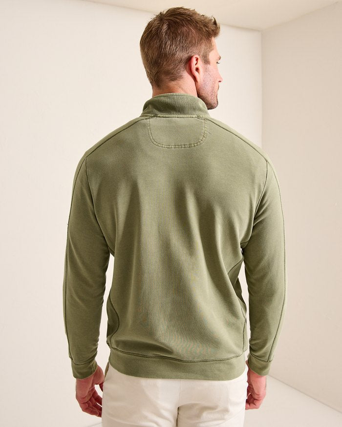 Ben & Terry Half-Zip Sweatshirt - Tea Leaf