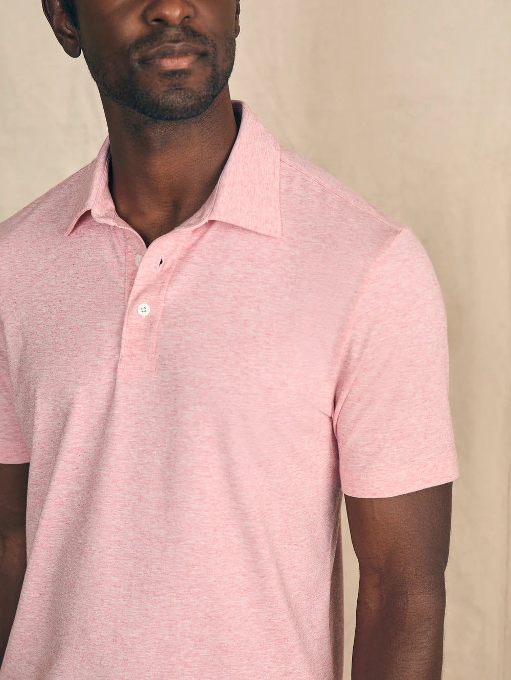 Faherty Movement Polo - Sunbeam Heather