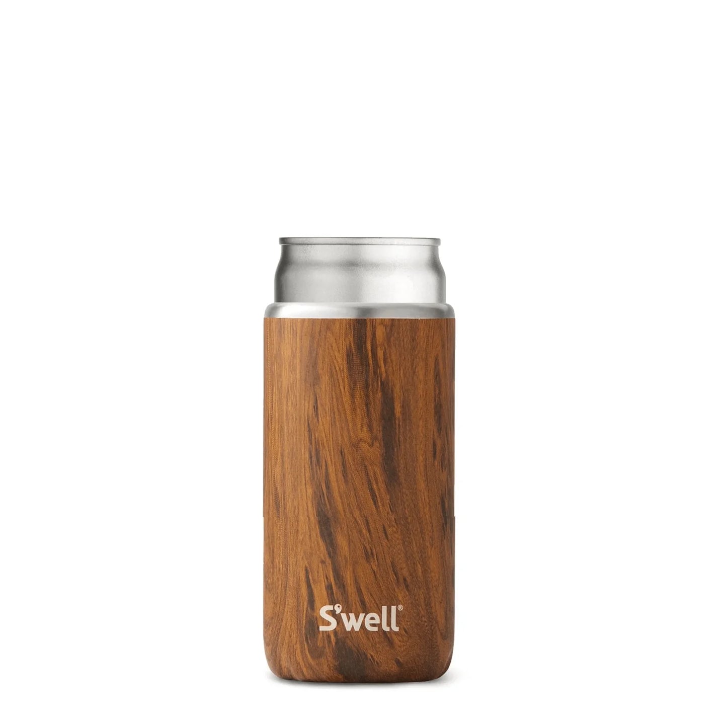 Slim Drink Chiller - 12oz Teakwood