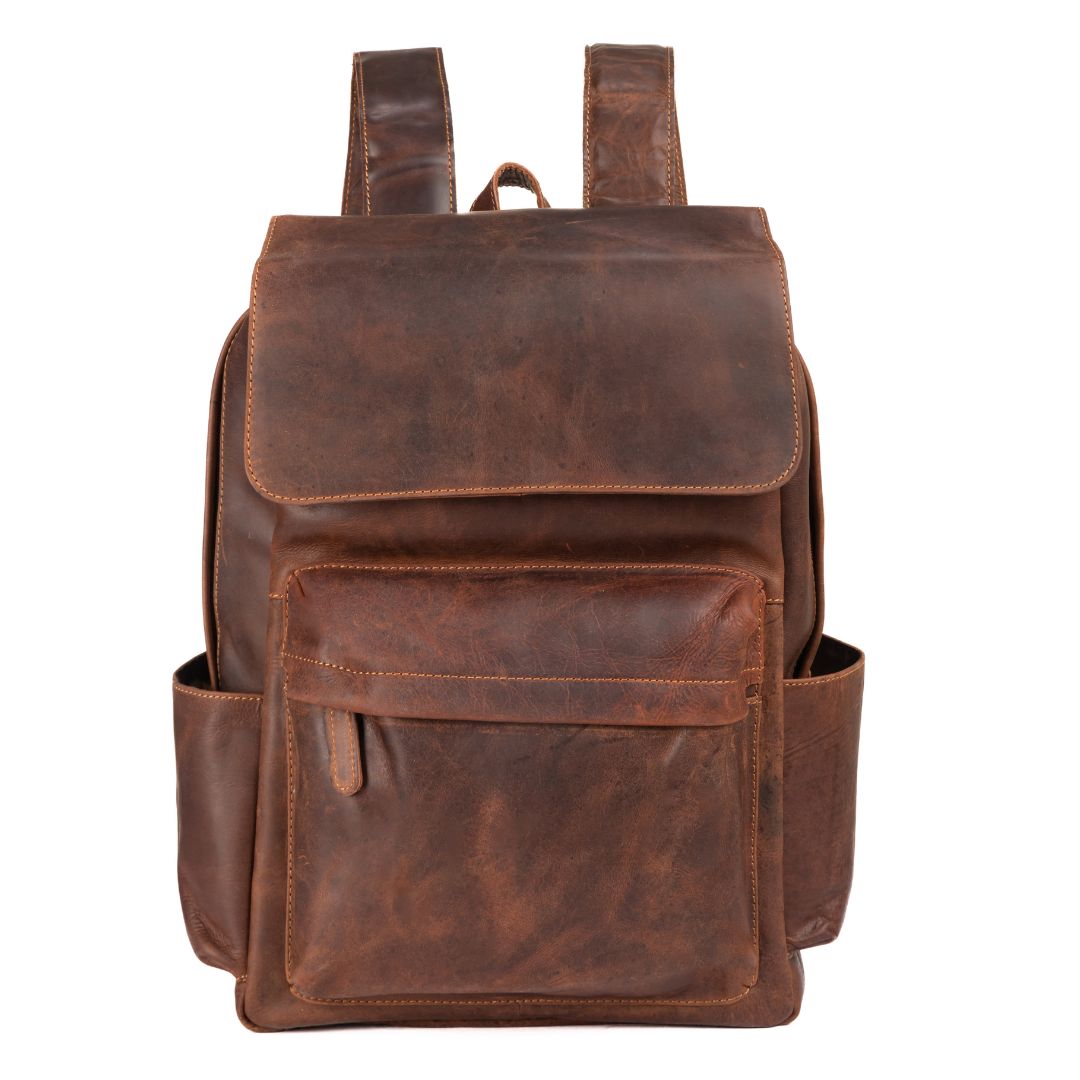 Leather Vintage Backpack Scott - Sandal