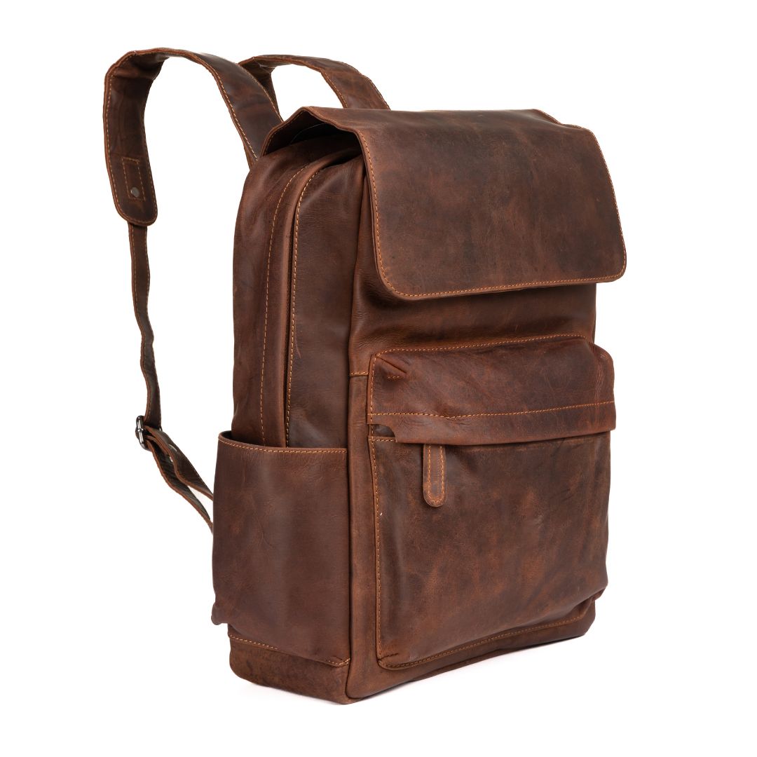 Leather Vintage Backpack Scott - Sandal