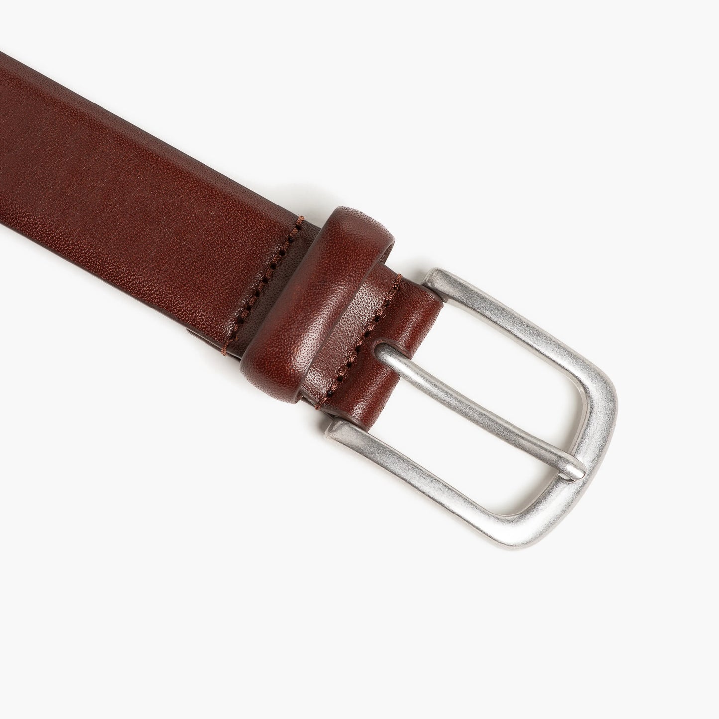 Leather Belt - Brown Solid