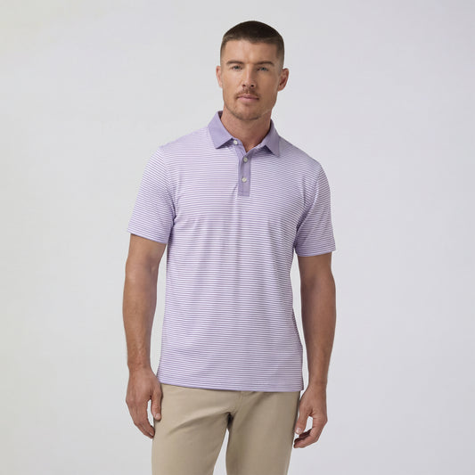 Versa Short Sleeve Polo - Purple Dusk Stripe