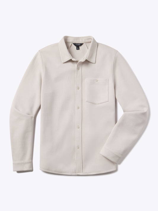 Skyline Knit Overshirt - Clay